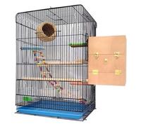 Bird cageSolid Bird Cage Large Bird Cage for Budgie Finch Lovebird Portable Big Sized Birds Travel Cage Pet Home 60CM with Ladder Hanging Toys for Lovebirds Finches Parrotlet Bird Cage (B)