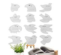 Bird Calendar 2026 - 30cm Funny Planner Twelve Month Family Plan Decorative Bird Design | Home School Room Study Decoration Planning Gift Women Men Parents Student