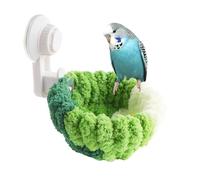Bird Car Suction Nest House Colorful Resin Leaves Flowers Bird Cave Hanging Weatherproof Bird Nest for Finch Bluebird Sparrows Conure Parrot Parakeet Cockatiel Budgies