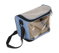 Bird Carrier Bag, Bird Parrot Backpack, Transparent Portable Lightweight Breathable Parrot Travel Cage for Cockatiels Parakeets Small Bird (Blue)