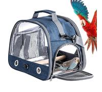 Bird Carrier Bag - Bird Travel Bag With Standing Perch And Tray | Breathable Animal Outside Travel Cage, Pet Accessories For Vet Visit Shopping And Outdoor Adventure
