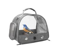 Bird Carrier Bag - Foldable Parrot Travel Cage, Perch Equipped Portable Crate, Lightweight Pet Holder | Travel Scenario for Parakeets Parrots Birds Rabbits Daily Transport Tasks Outdoor Indoor Use