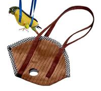 Bird Carrier, Escape Resistant Bird Harness Bag, Soft Breathable Parrot Backpack Carrier, Universal Parrot Grooming Bag with Handles, Portable Pet Holder Vest for Outdoor Travel Camping