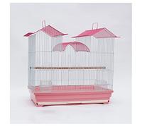 Bird Carrier Large Castle Bird Cage Home Bird Cage Parrot Bird Cage Suitable For Tiger Skin Black Phoenix Canary Love Bird Animal Cages(B)
