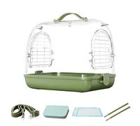 Bird Carrier, Portable Transparent Pet Carrier Backpack, Removable Breathable Bird Travel Bag, Comfortable Small Bags for Cockatiels, Parakeets, Lovebirds 27.5 x 22 x 24 cm