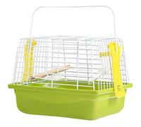 Bird Carrier Travel Cage, Portable Bird Travel Cage with Handle and Bottom Net, Easy to Assembly Travel Avian Cage for African Grey Conure Cockatiel Lovebird Finch Canary Avian Travel Carrier