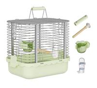 Bird Carrier Travel Cage Portable Outdoor Indoor Aviary for Parrots Canaries Lovebirds Quakers