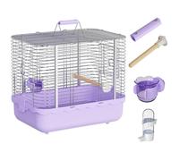 Bird Carrier Travel Cage Portable Outdoor Indoor Aviary for Parrots Canaries Lovebirds Quakers