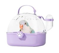 Bird Carrier Travel Cage, Small Pet Carrier Case, Portable Parakeet with Water Bottle, Compact Design for Outdoor Adventures, Easy Transport for Birds, 18.4 x 16.2 x 17 cm Green Pink Blue Purple