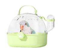 Bird Carrier Travel Cage, Small Pet Transport Case, Portable Compact Design, 18.4x16.3x17cm, Ventilated Enclosure with Water Bottle, Lightweight Travel Crate for Parakeets
