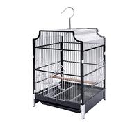 Bird Carrier Wrought Iron Large Flight Bird Cage for Parakeet, Canary, Finch, Parrotlet, Travel Bird Cage Animal Cages