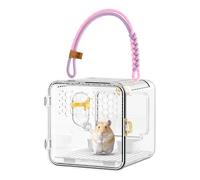 Bird Carrying Backpack - Transparent Breathable Bird Traval Carrier Cage | Portable Birds Travel Carrier | Small Parakeet Carier for Parakeets Conures Budgies Cockatiels Lovebirds Hamsters Outdoor