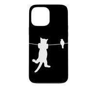 Bird Cat on a Wire Worst Enemies Besties Friends Silhouette Case for iPhone 13 Pro Max