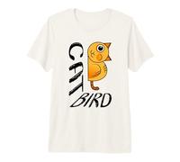 Bird Cat Optical Illusion Graph Funny Philosophers Drawing Premium T-Shirt