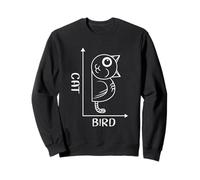 Bird Cat Optical Illusion Math Graph Drawing Philosophers Sweatshirt