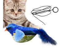 Bird Cat Toy - 5.12x1.77x2.3in Interactive Flapping Bird, Vivid Chirp Tweet Toy | Realistic Rechargeable Touch Activated Kitten Exercise Accessory for Indoor Cats All Breeds Play Fun Activity