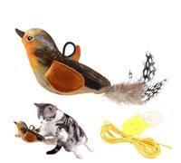 Bird Cat Toy Chirping Bird Cat Toy - Stress Relief Teaser Toy for Cats - Simulated Kitten - Chew Device for Bored Inner Keepers, Stress Relief - Toy Tool