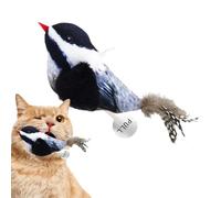 Bird Cat Toy - Feather Cat Toy | Cat Exercise Toys | Floppy Bird Cat Toys - Cat Wand Toys Cat Tree Cat Tower Toy with Catnip | Squeaky Bird Shape Feather Tail Sound Interactive Cat Feather Toy