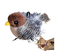 Bird Cat Toy:Interactive Plush Toys,Touch Activated Kitten | Cute Finned Wings Sandpiper Chirp Tweet Toys for Cats,Funny Exercise Play Training P