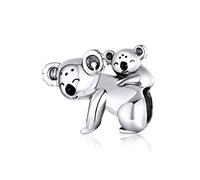 Bird Charm Sterling Silver Fashion Jewelry Animal Charm Bead For Pandora Bracelets (Koala Charm)