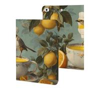 Bird Chef Orange Juice Lemon Case Compatible with iPad 10th (10.9in) iPad 9th / 8th / 7th Generation (2021/2020/2019)