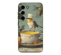Bird Chef Orange Juice Lemon Hard Case Compatible with Galaxy S23 S23 Plus S23 Ultra TPU Cover for Men Women