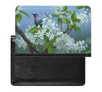 Bird Cherry Blossom Passport Cover Protector Rfid Blocking Passport Holder Id Card Holder Secure Travel Wallet Organizer for Passport Tickets Credit Cards, style, One Size