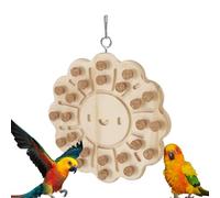 Bird Chew Cork - Parrot Biting Puzzle Toy | Interactive Wooden Game To Hide Snacks, A Training Activity Toy For Small Medium Parrots, Emotional Stimulation,