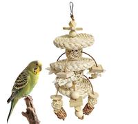 Bird Chew Toy - Play with Wooden Shredding Toy for Parrots, Grinding the Beak | Parakeets, Macaws, Turtle Doves, Feeder Cage, Bore Relief Accessories