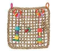 BIRD CHEW TOY SEAGRASS TOUGH ECO-FRIENDLY HANGING NET MAT PARROT BRIGHT