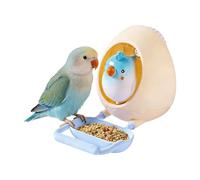 Bird Chew Toys - ABS+PP+Metal, 11 x 10.5 x 8.5 cm, Interactive Eggshell Toys Chewable Design | Bird Cage Feeder Game Toy for Cockatiels, Conures, Small