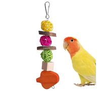 Bird Chew Toys - Bird Toys, Parrot Chew Toy | Eco-Conscious Design Shredding Teething Toys, Beak Health Protector Wooden Animal Chew Toys for African Grey Parrots, 21x3x3cm/8.27x1.18x1.18 Inches