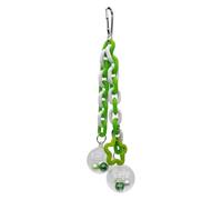 Bird Chew Toys - Chewable Interactive Ball with Colorful Bead | Parrot Chew Toys,for Chicken Cockatiel Conure Macaw Cockatoo Quaker Lovebird Animal