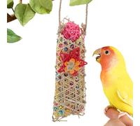 Bird Chew Toys | Parakeet Shredding Parrot Climbing Toys,Colorful Rope Perch Swing Hammock Stand Cage Accessories for Budgies Parakeet Cockatiel