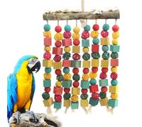 Bird Chew Toys - Parot Chewing Toys, Teeth Grinding Treats, Multicolored Hangable Cage Accessories For Parakeets Conures Cockatiels Budgies Lovebirds Cockatoos Parrotlets Indoor Outdoor
