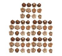 Bird Chewing Blocks, Parrot Chew Nuts Toy, Five Pointed Star Shaped Beak Grinding Boredom Relief with Natural Dried Nut for Small Birds like Budgies Cockatiel Lovebirds