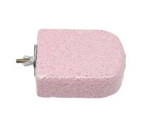 Bird Chewing Toy, Parrot Perch Stand Exercise Toy, Paw Grinding Sticks, Grinding Stone for Parrots, Pink