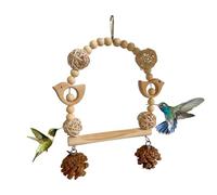 Bird Chewing Toy - Wood 20x15x1cm | Wooden Rocking with Chewing Activity, Climbing, Rocking | Cage Accessories Finks, African gray tones, cockatoos, lovebirds, cockatoos, cockatiels, macaws