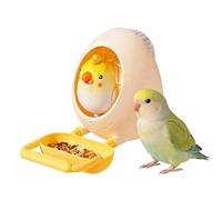 Bird Chewing Toys - Chewable Eggshell Interactive Accessory | Parrot Feeding Toy with Treat Bowl | For Conure Chicken Lovebirds Budgerigars, Indoor Cage Window Hammock Outdoor Patio Garden