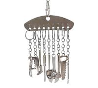 Bird Chewing Toys, Swing Toys, Metal Bird Bells Toy, Swinging Chewing Accessories, Bird Cage Decorations, Lovebird Play Equipment, 25 x 10.5 x 14 cm for Conures, Budgies, Lovebirds, and