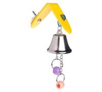 Bird Chime Puzzle Game, Interactive Entertainment, 7.5x5x12cm, Parrotlet Cage Toy, Cockatiel Parakeet BudgiePlay, Secure Cage Compatibility, For Lovebird Macaw Cockatoo