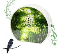 Bird Chirping Motion Sensor Box, Natural Sounds Box with Night Light, 8 Bird Singing with Wall Mount Timer, Stream Whisper & Forest Source for Toilet, Spa and Relaxation