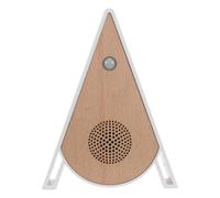 Bird Chirping Music Box with Motion Sensor and Timer, Abs | Crisp Realistic Audio, Wood Grain Finish, Khaki Colour, for Bathroom and Home Use, Ages
