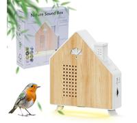 Bird Chirping Sound Box with Motion Sensor, 8 Nature Sounds,Light Night, 3 Timer Settings & Volume Control (0-115 dB) for Bathroom, Spa, Toilet, Guest Room Relaxation