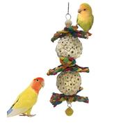 Bird Chopping Toy - Natural Wooden Chopper with Bell, Interactive Chew Accessory, Beak Chopping Toy, Enrichment Small, Medium Turtle Doves, Ar