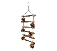 Bird Climbing Ladder | Funny Natural Wooden Perch Ornaments | Bird Cage Ladder Toy,for Parakeets Lovebirds Conures Macaws Cockatiels Home Indoor Outdoor Yard