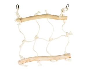 Bird climbing rope in java wood Duvoplus