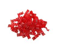 Bird Clip On Leg Foot Rings 20Pcs，for Canary Pigeon Small Parrot Budgie Lovebird,Inner Diameter 2.7mm 3mm 4mm 4.5mm 5mm(Red,3mm)