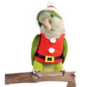 Bird Clothes Birds Flight Suit, Christmas Hoodie for Parrots Cockatiel Sun Conure Christmas Party Cosplay Photo Prop Bird Shirt Small Animals Apparel (Without Diaper,Cockatiel)