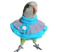 Bird Collar Anti Bite Elizabethan Recovery Cone, Bird Neck Protector for Feather Plucking, Bird Neckwear Full Body Shield, Bird Outdoors Windproof Cape Color Randomly (Green Quaker)